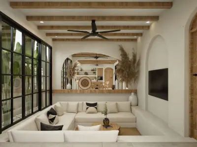 D5 RENDER SCENE VILLA ULUWATU BALI 3D model