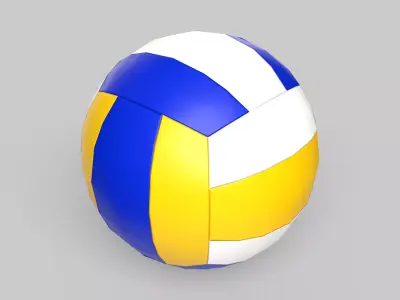 Volleyball Ball Classic Standard Low-poly 3D model