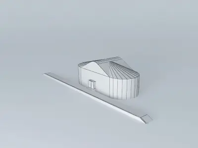 railway building Free 3D model
