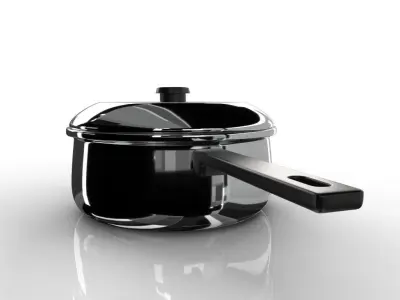Saucepan Low-poly 3D model