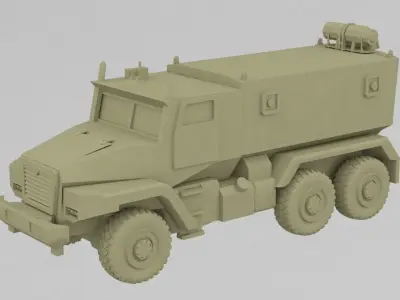 ural car 3D print model