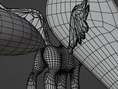 Princess Luna  with Toon Shading 3D model