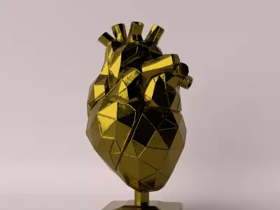 Minimalist Decorative Heart  3D Model for Printing 3D print model