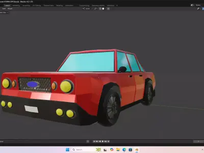 Low Poly Car Low-poly 3D model 27