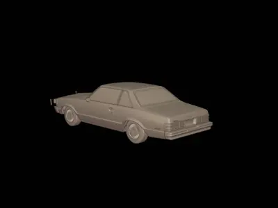 CHEVROLET MALIBU CLASSIC 1981 TWO DOORS   3D print model