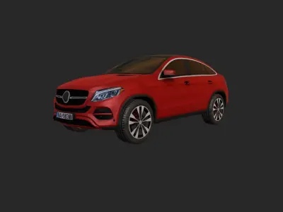 Low Poly Car 10 Low-poly 3D model