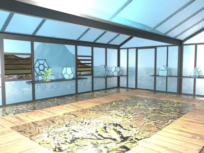 Plant Nursery Low-poly 3D model