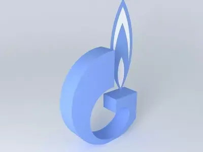 Gazprom letter g Free 3D model