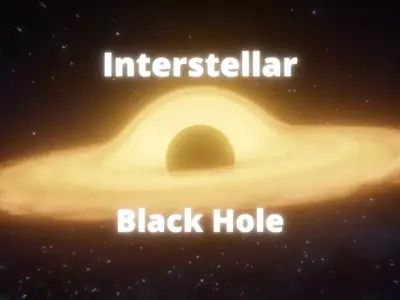 Interstellar Black Hole - With Accretion Disk Free low-poly 3D model