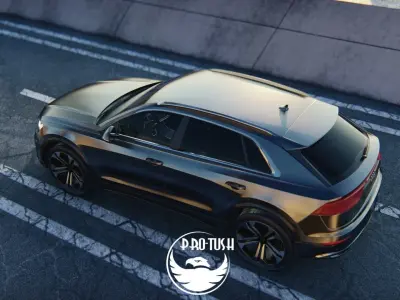 High Detailed Model of Audi Q8 2019 3D model
