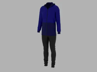 Sport Suit Low-poly 3D model 48