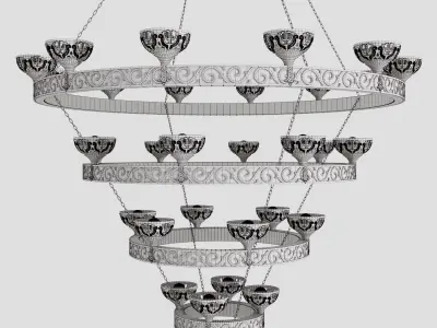 lamp Pendant oriental 2021-02 3D model