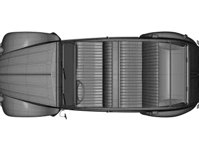 Citroen 2cv azam 1963 3D model