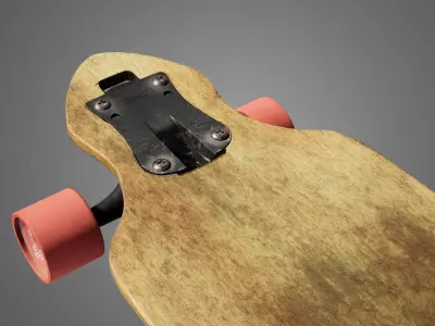 Landyachtz Longboard Low-poly 3D model