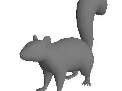 Low Poly Squirrel Low-poly 3D model