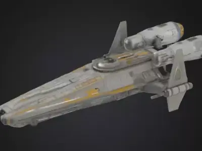 spaceship  Free low-poly 3D model