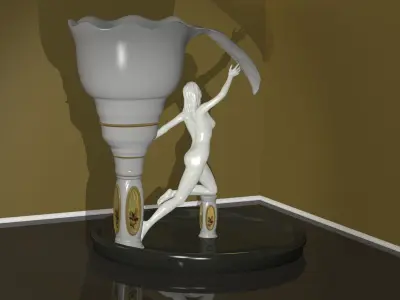 Female Statue 3D model