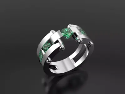 Unique ring like Cartier 3D print model