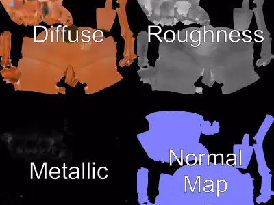 Terracotta Amphora model pack Low-poly 3D model