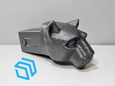 Penn State University Nittany Lion Trailer Hitch Plug Cap 3D print model