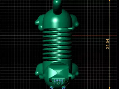 Gold Cat Pendant 3D print model