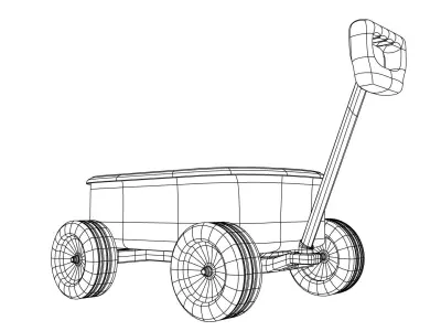 Toycar toy wagon 3D model