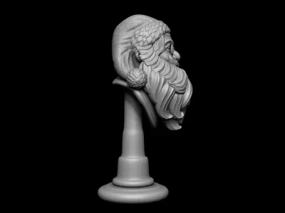 Santa Claus Bust 3D print model