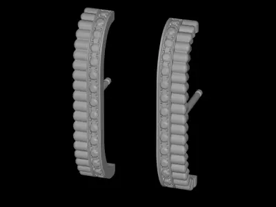 BOUCHERON - QUATRE RADIANT - LARGE - EARRINGS 3D print model