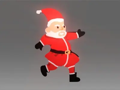 Hooohohoooo Xmas 2d Decoration Pack Low-poly 3D model