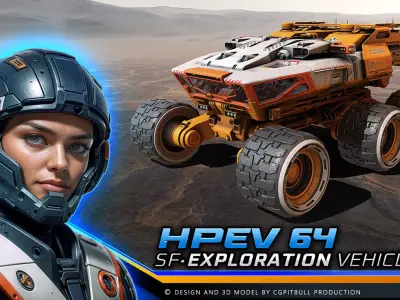 HPEV - Rover Low-poly 3D model