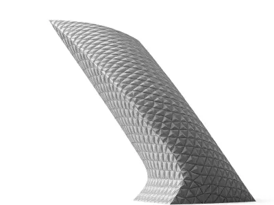 Geometric Silver Arch model pack Low-poly 3D model