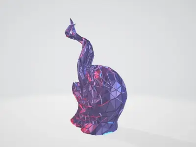 Venom bust WIREFRAME VORONOI WIREMESH MESH 3D print model