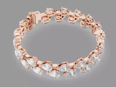 Diamond Bracelet  3D print model