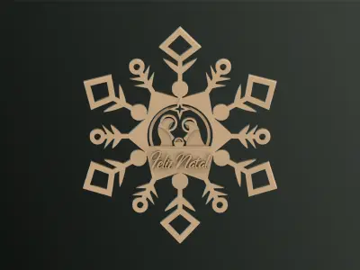 Snowflakes Birth Celebration 3D print model