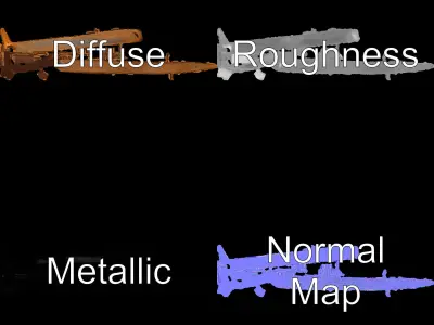 Spiral Sculpture Model Pack for Artistic Interiors Low-poly 3D model