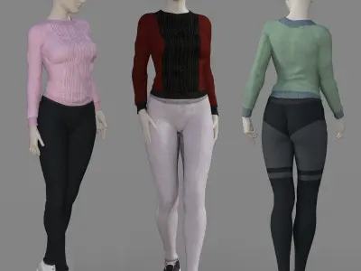 AMV Clothes2 Low-poly 3D model