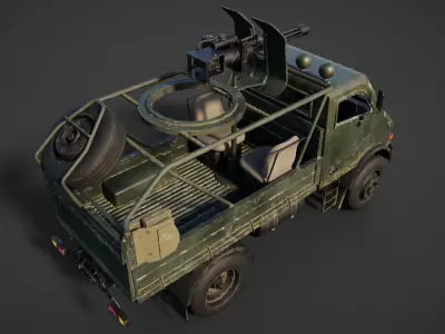 Military car Low-poly 3D model by holy360 from CGTrader