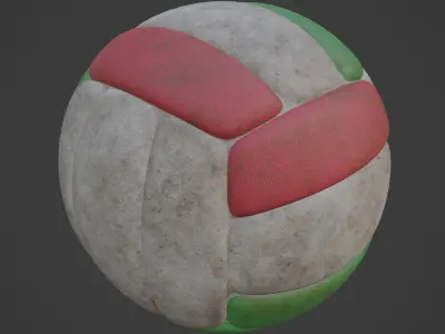 Dirty Volleyball Ball 02 3D model