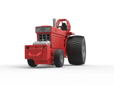 Pulling Tractor Pro Stock Scale 1 to 25 3D print model