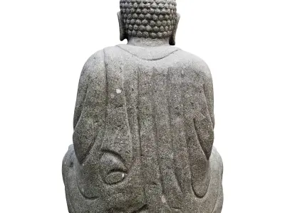 Garden sculpture Buddha 3D model