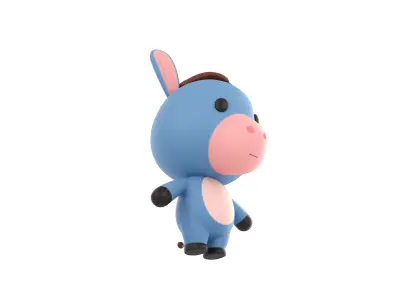 Character044 Donkey 3D model