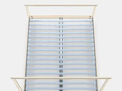 GJORA Bed frame 9 Low-poly 3D model