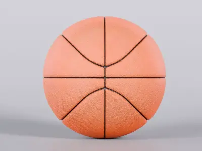 Realistic BasketBall 3D Model True 4K PBR Renders FBX GLB Low-poly 3D model