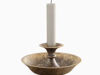 Candle Holder 01 Low-poly 3D model