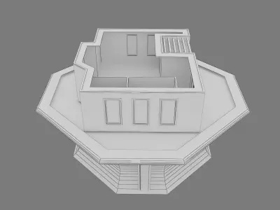 F16 House Maquette Architecture 3D model