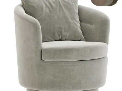 Viv Swivel Chair By westelm 3D model