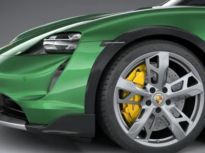 Porsche Taycan Turbo S Cross Turismo 2021 3D model