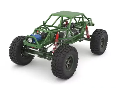 RC Rock Crawler Off Road Buggy Chassis Low-poly 3D model