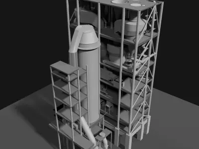 Industrial building 25i20 3D model