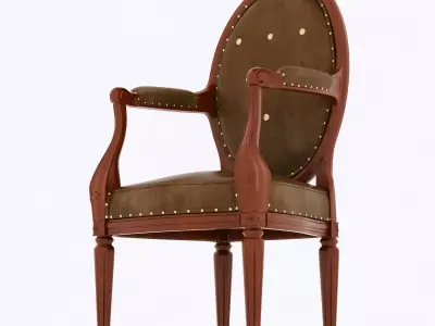 Fauteuil medaillon chair 3D model